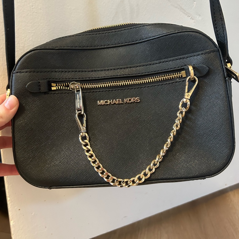 Michael Kors Jet Set Large Saffiano Leather Crossbody Bag